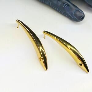 NEW Minimalistic Gold Sardine Fish Earrings